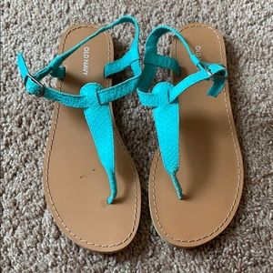 NWOT...Old Navy Snake Print Blue Thong Sandals